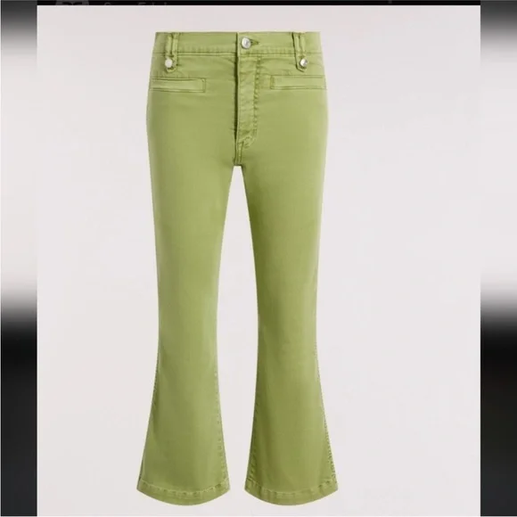 Sam Edelman Sage Green kick flare Jeans size 26 - Picture 15 of 16
